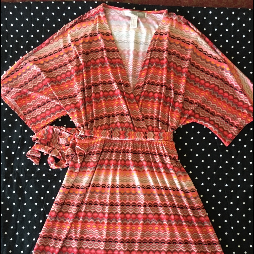 Forever 21 dress with tie, size XS, multicolored!